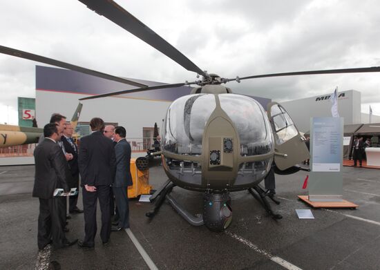 Dmitry Rogozin at arms exhibition "Eurosatory 2012" near Paris