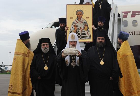 Relics of St. Lazarus brought to Moscow