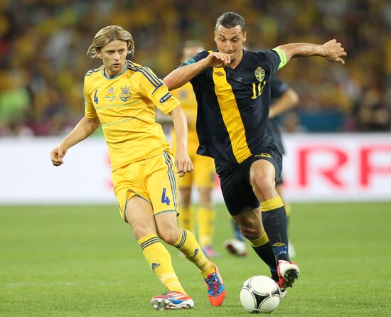 Football Euro 2012. Ukraine vs. Sweden