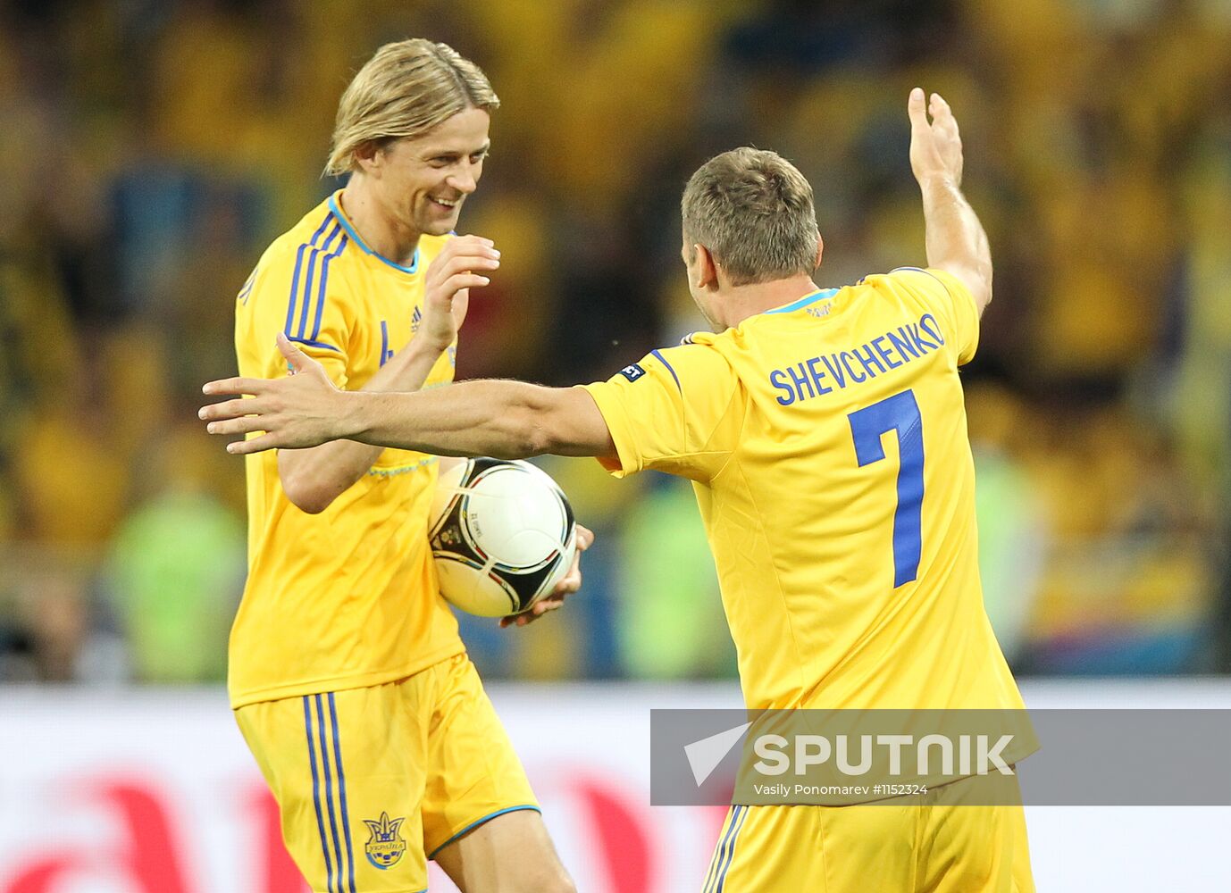 Football Euro 2012. Ukraine vs. Sweden