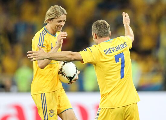 Football Euro 2012. Ukraine vs. Sweden