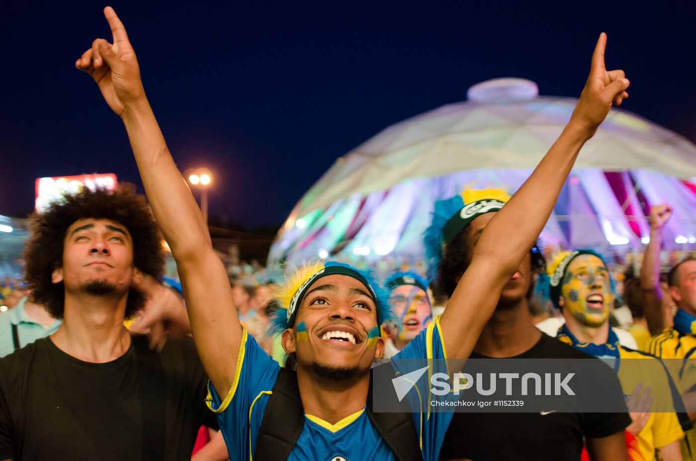 Football Euro 2012. Ukraine vs. Sweden