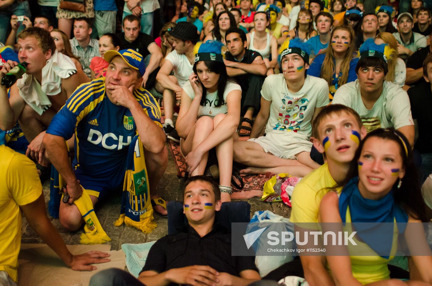 Football Euro 2012. Ukraine vs. Sweden