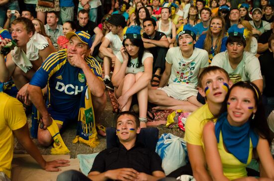 Football Euro 2012. Ukraine vs. Sweden