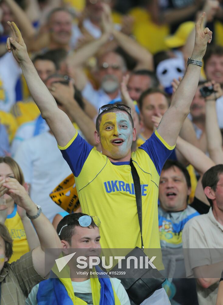 Football Euro 2012. Ukraine vs. Sweden