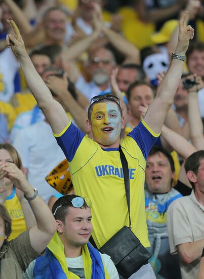 Football Euro 2012. Ukraine vs. Sweden