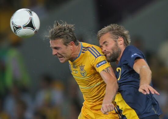 Football Euro 2012. Ukraine vs. Sweden