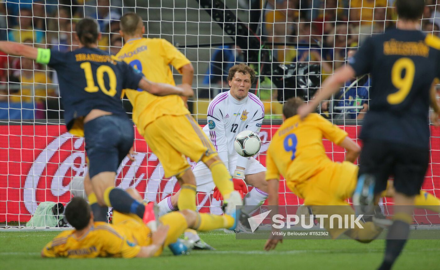 Football Euro 2012. Ukraine vs. Sweden