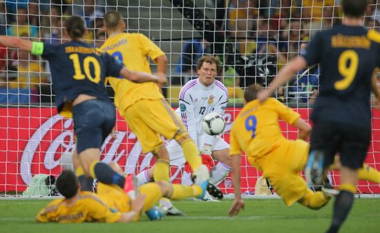 Football Euro 2012. Ukraine vs. Sweden