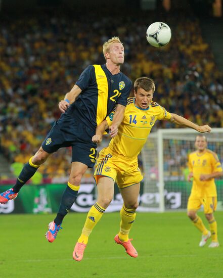 Football Euro 2012. Ukraine vs. Sweden