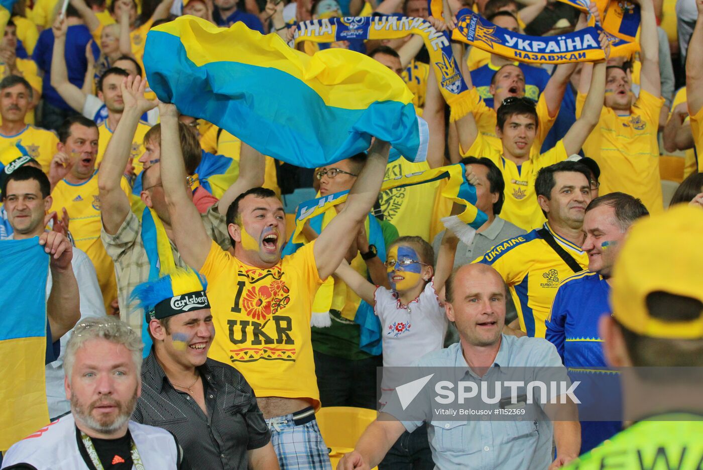 Football Euro 2012. Ukraine vs. Sweden