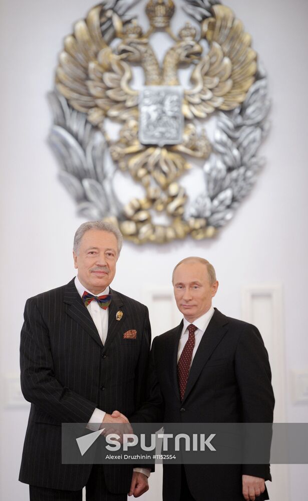 Vladimir Putin awards State Prizes in the Kremlin