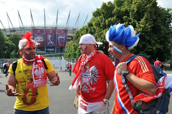 Football. Euro 2012. Poland vs. Russia