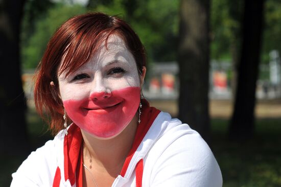 Football. Euro 2012. Poland vs. Russia