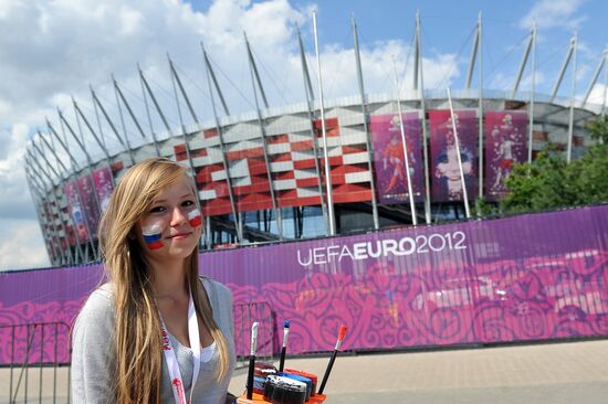 Football. Euro 2012. Poland vs. Russia