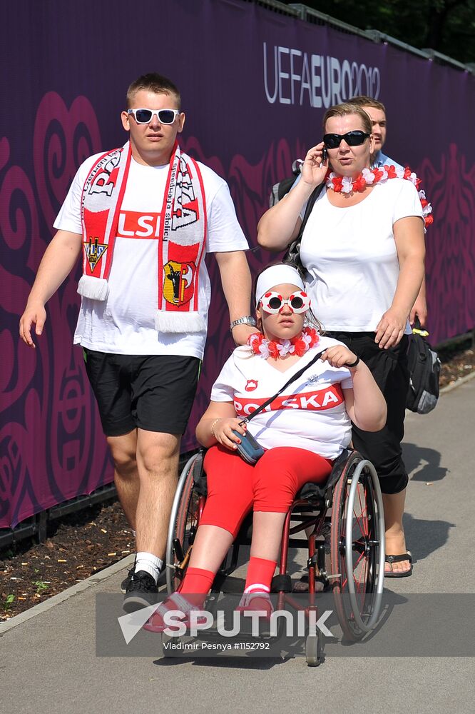 Football. Euro 2012. Poland vs. Russia