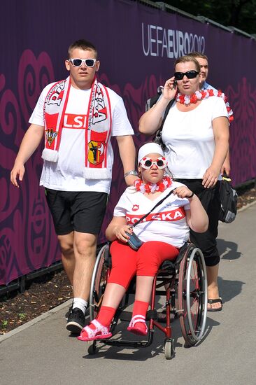 Football. Euro 2012. Poland vs. Russia