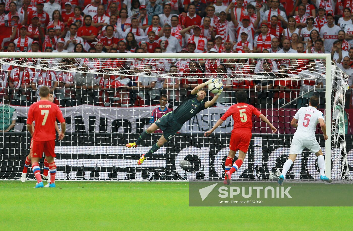 Football Euro 2012. Poland vs. Russia