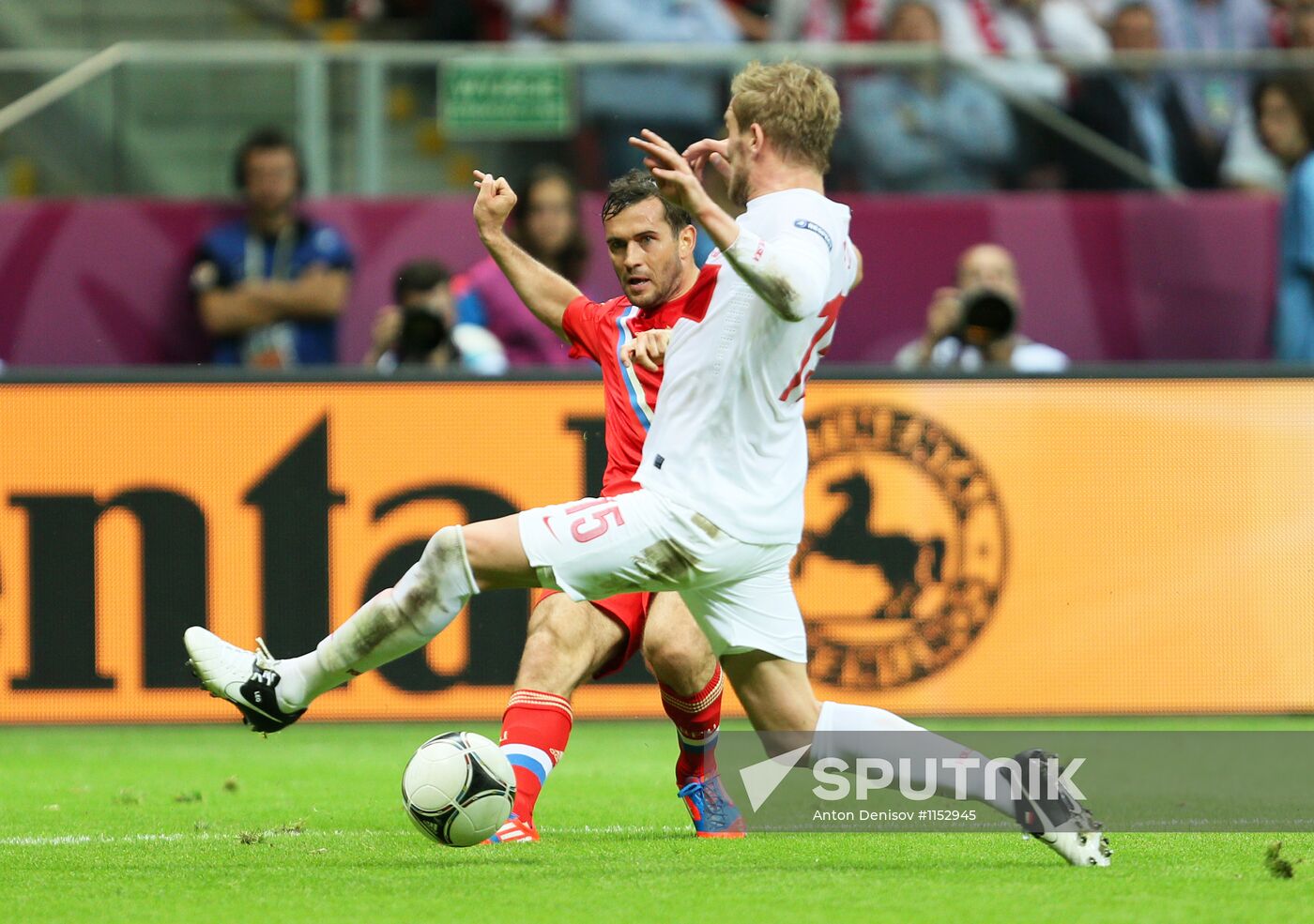 Football Euro 2012. Poland vs. Russia