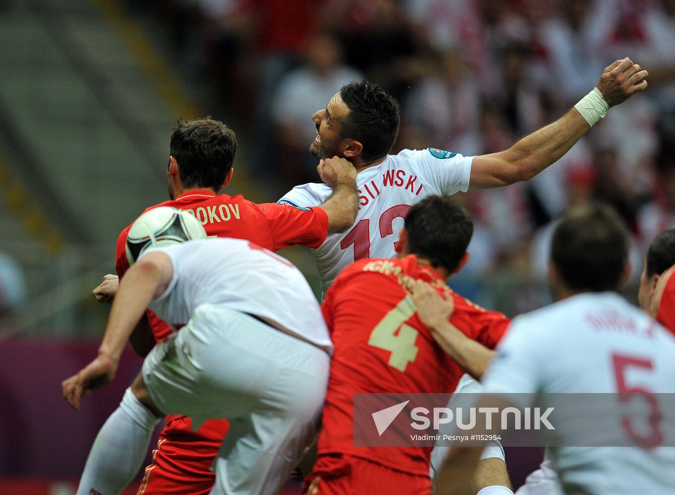 Football Euro 2012. Poland vs. Russia