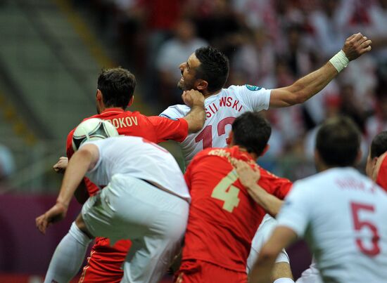 Football Euro 2012. Poland vs. Russia