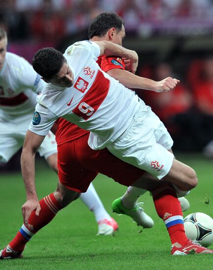 Football Euro 2012. Poland vs. Russia
