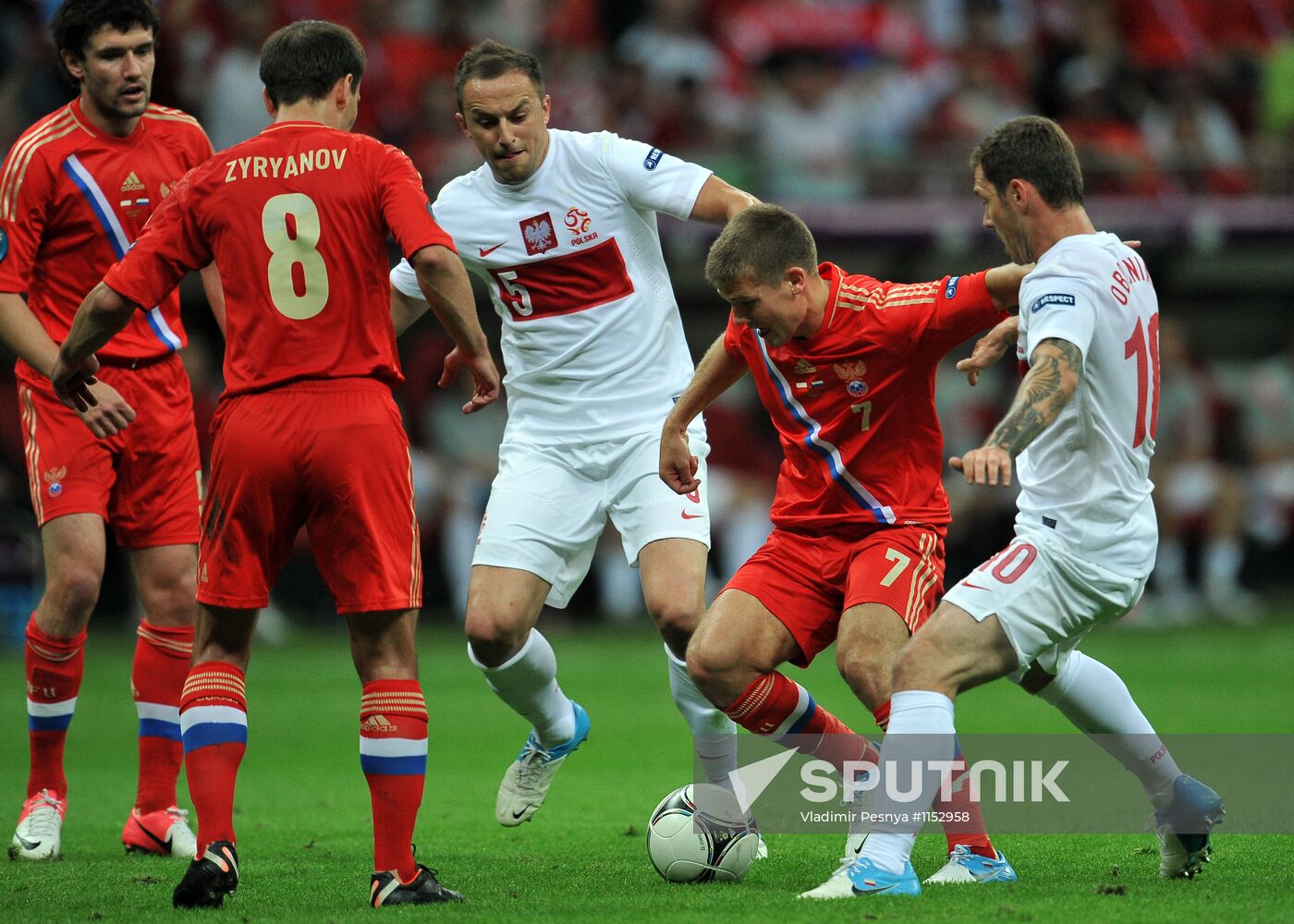Football Euro 2012. Poland vs. Russia