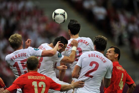 Football Euro 2012. Poland vs. Russia