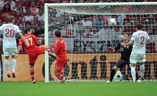 Football Euro 2012. Poland vs. Russia