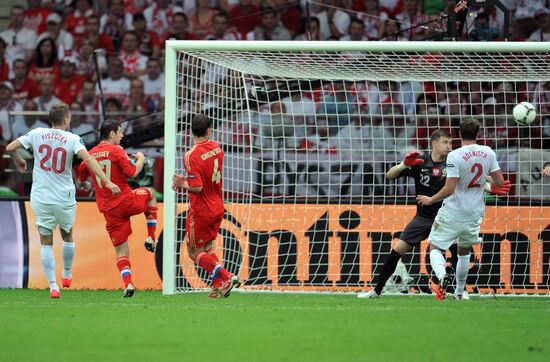 Football Euro 2012. Poland vs. Russia
