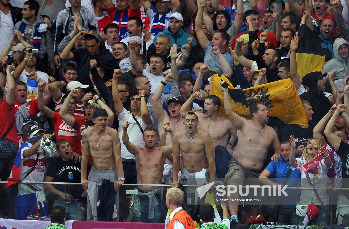 Football Euro 2012. Poland vs. Russia