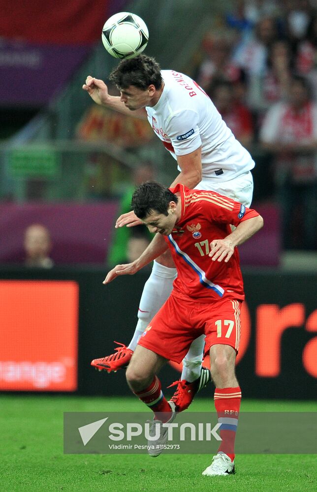 Football Euro 2012. Poland vs. Russia