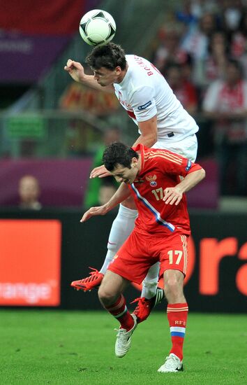 Football Euro 2012. Poland vs. Russia