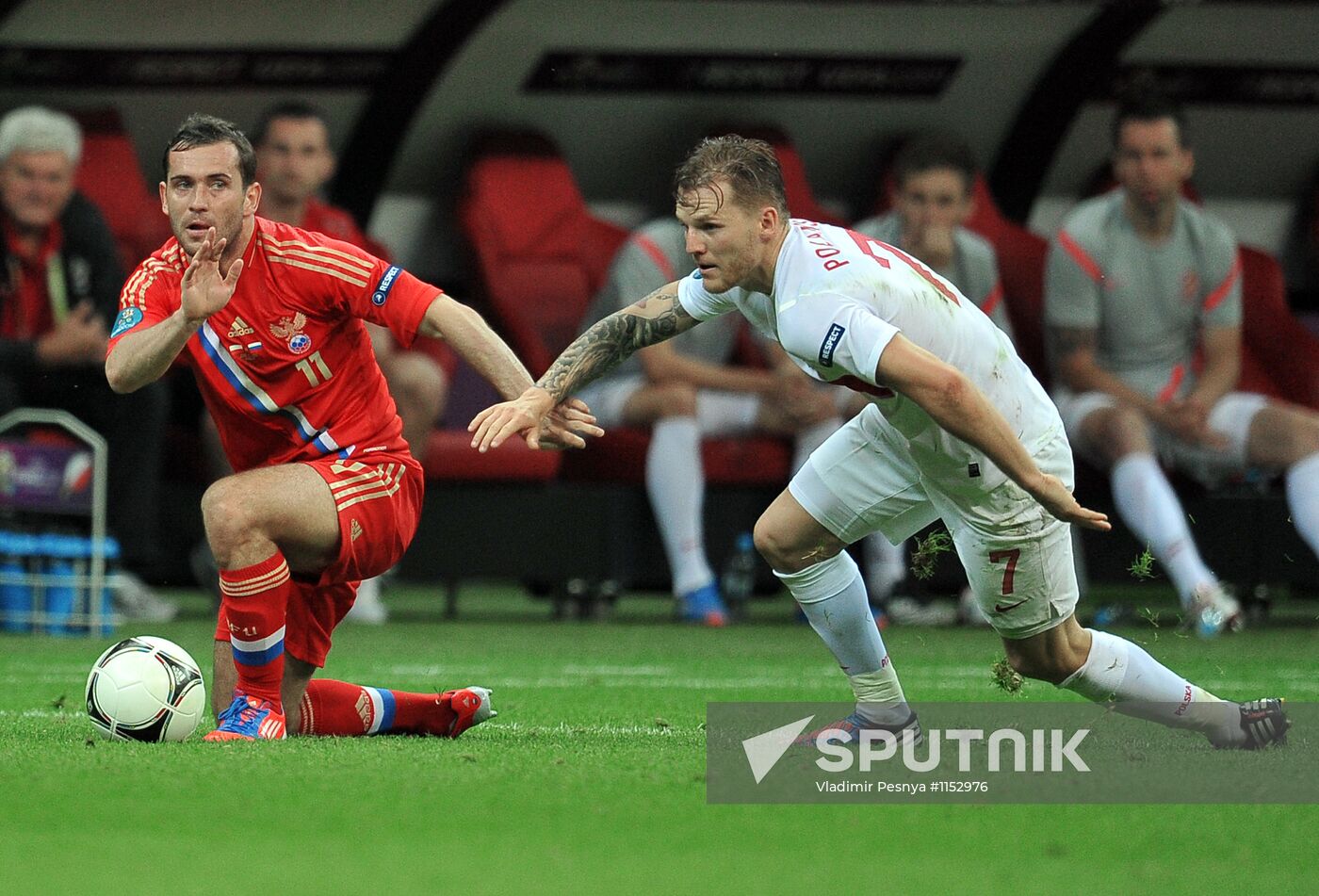 Football Euro 2012. Poland vs. Russia