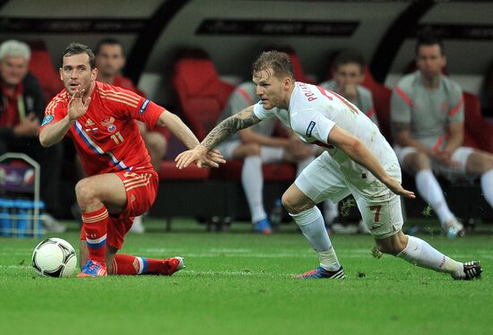 Football Euro 2012. Poland vs. Russia