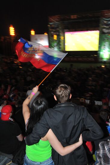 Live transmission of Euro 2012 match between Russia and Poland