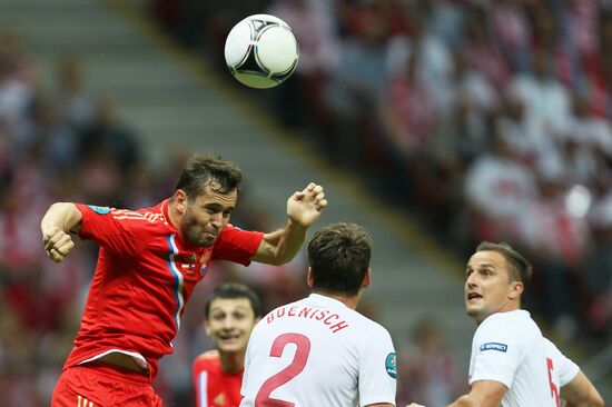 Football Euro 2012. Poland vs. Russia