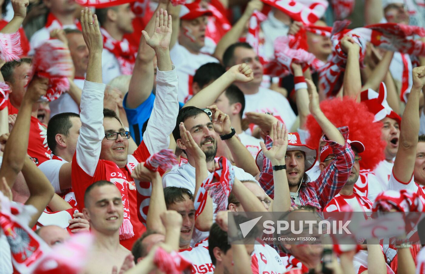 Football Euro 2012. Poland vs. Russia