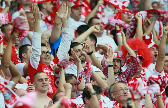 Football Euro 2012. Poland vs. Russia