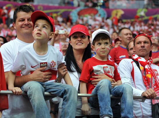 Football Euro 2012. Poland vs. Russia