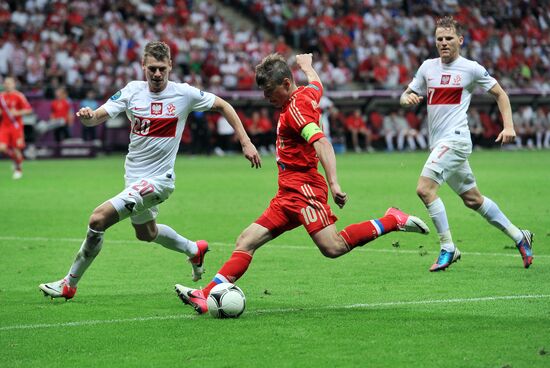 Football. Euro 2012. Poland vs. Russia