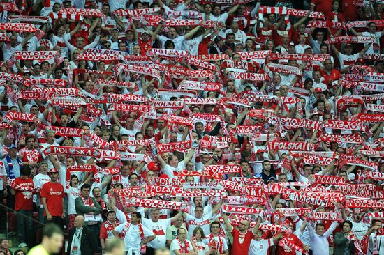 Football Euro 2012. Match Poland vs. Russia
