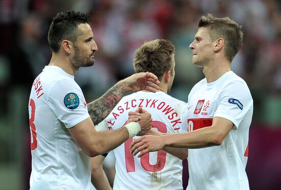 Football Euro 2012. Match Poland vs. Russia