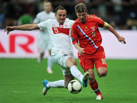 Football Euro 2012. Match Poland vs. Russia