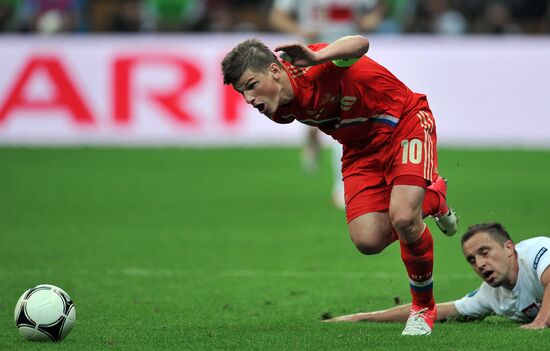 Football Euro 2012. Match Poland vs. Russia