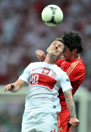 Football Euro 2012. Match Poland vs. Russia