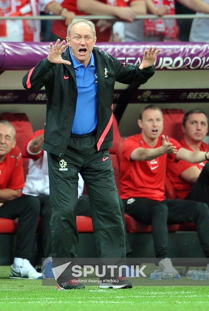 Football Euro 2012. Match Poland vs. Russia
