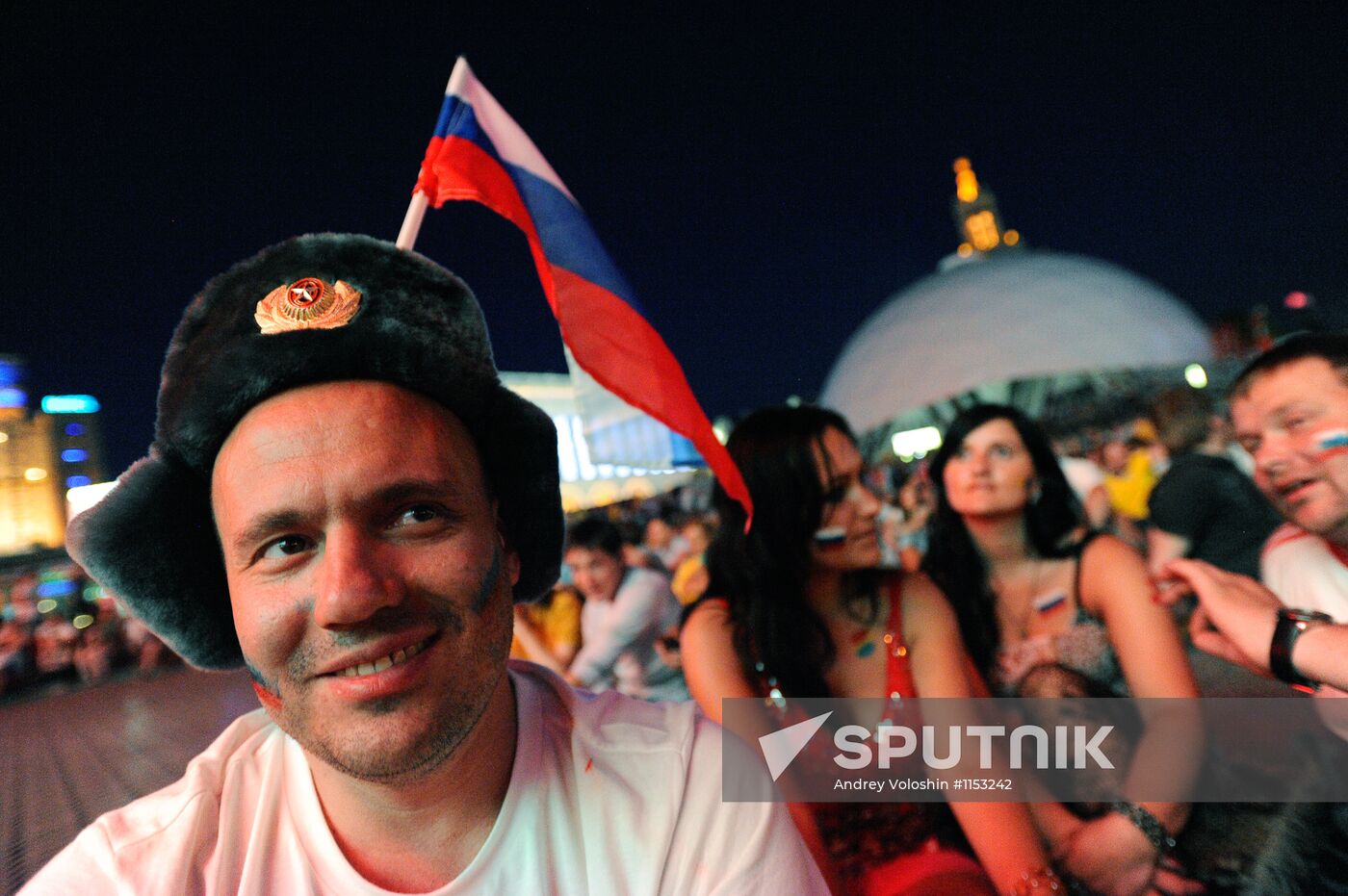 Live transmission of Euro 2012 match between Russia and Poland
