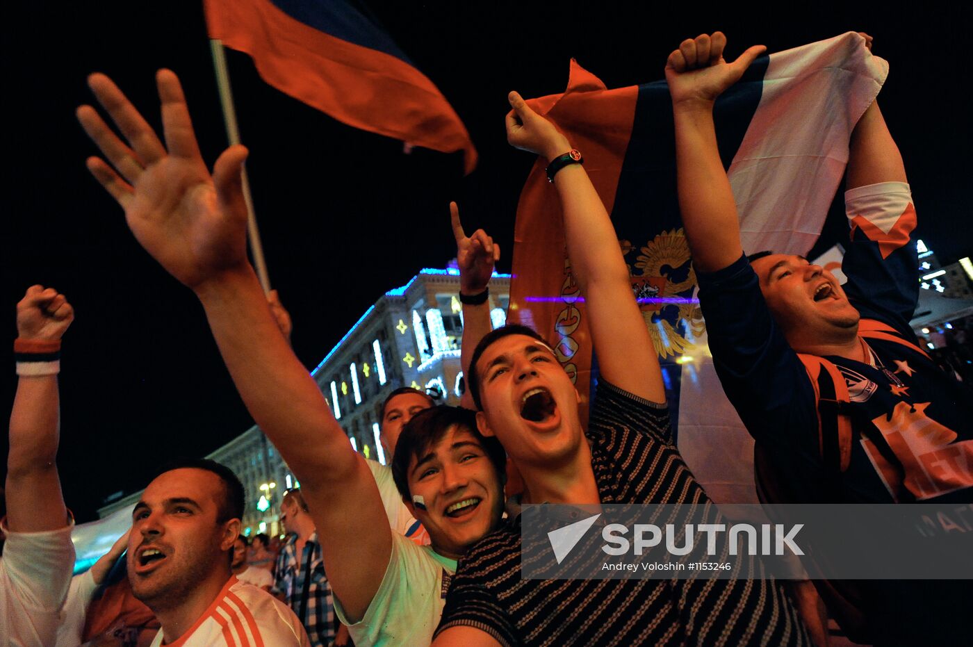 Live transmission of Euro 2012 match between Russia and Poland