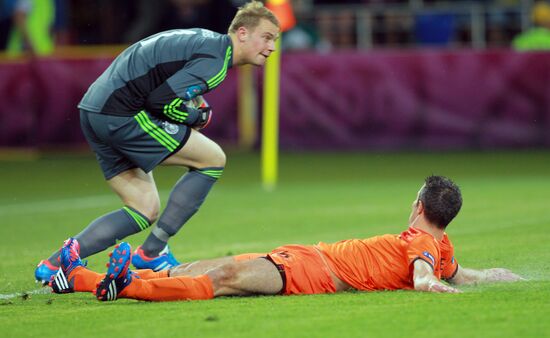 Football Euro 2012. Netherlands vs. Germany